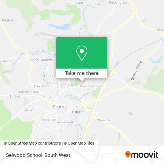 Selwood School map
