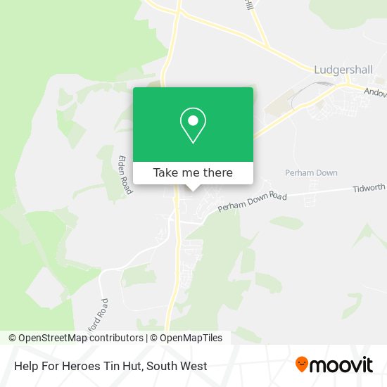 Help For Heroes Tin Hut map