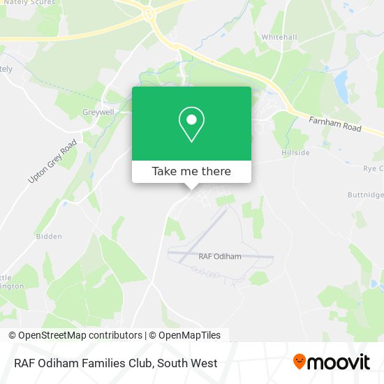 RAF Odiham Families Club map