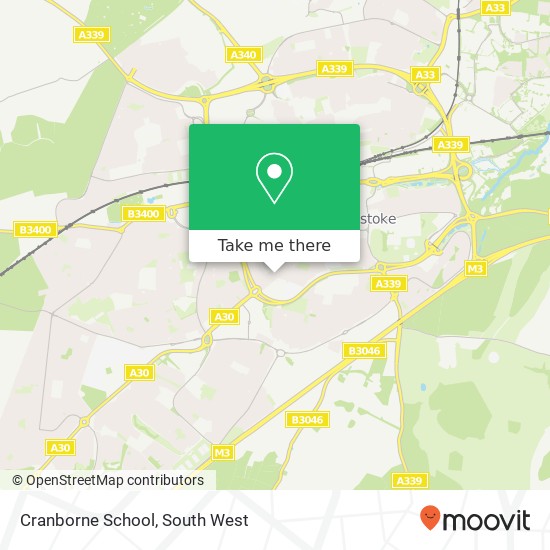 Cranborne School map