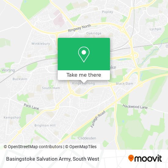 Basingstoke Salvation Army map