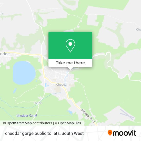cheddar gorge public toilets map