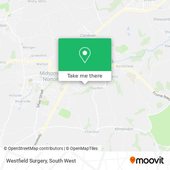 Westfield Surgery map
