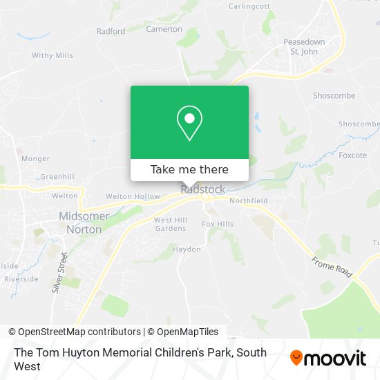 The Tom Huyton Memorial Children's Park map