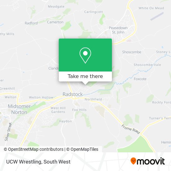 UCW Wrestling map