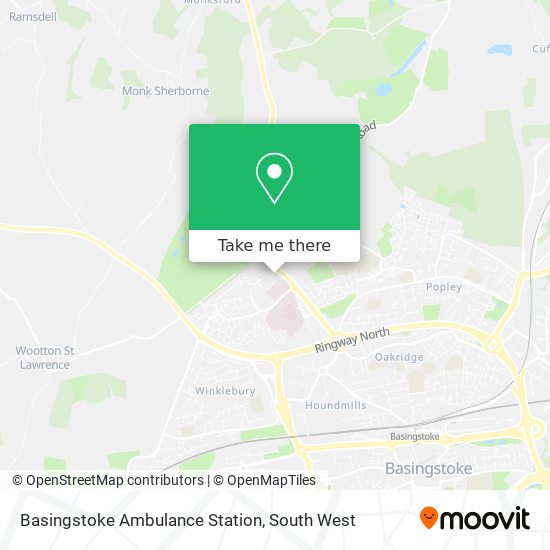 Basingstoke Ambulance Station map