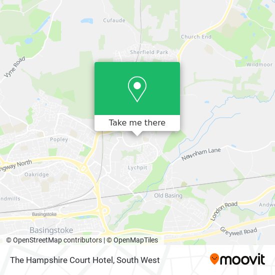 The Hampshire Court Hotel map
