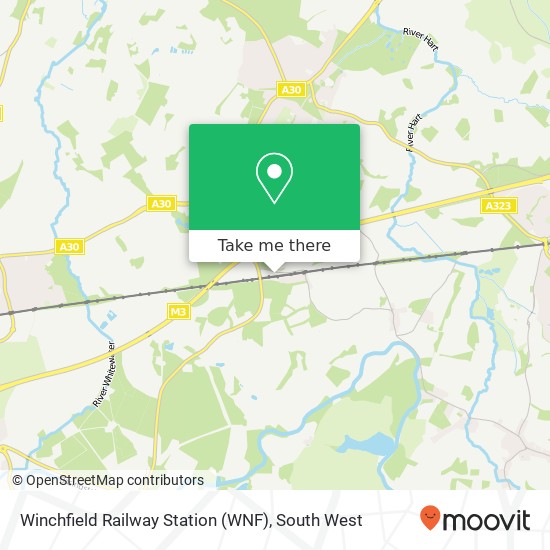 Winchfield Railway Station (WNF) map