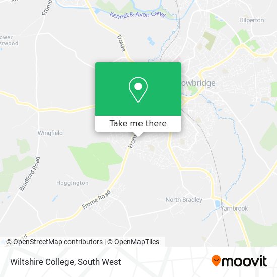 Wiltshire College map