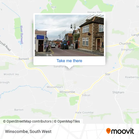 Winscombe map