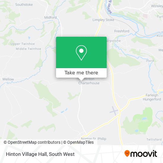 Hinton Village Hall map