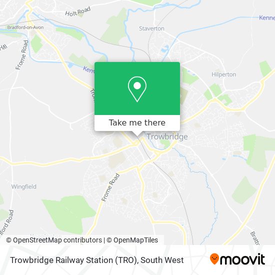 Trowbridge Railway Station (TRO) map