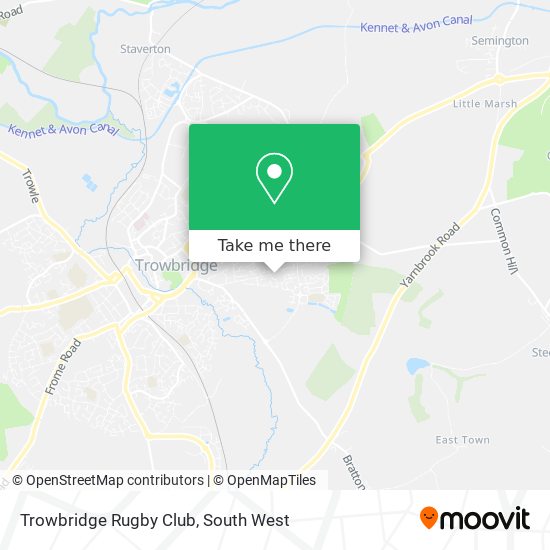 Trowbridge Rugby Club map