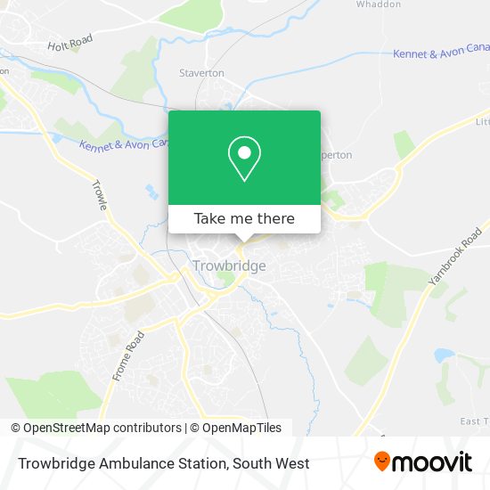 Trowbridge Ambulance Station map