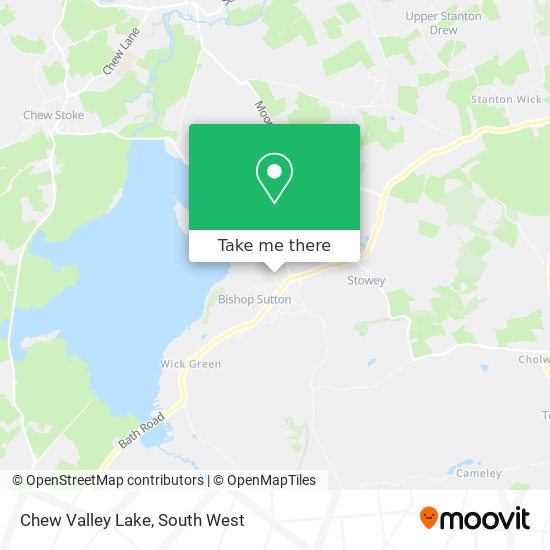Chew Valley Lake map