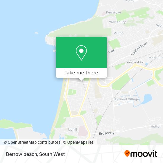 Berrow beach map