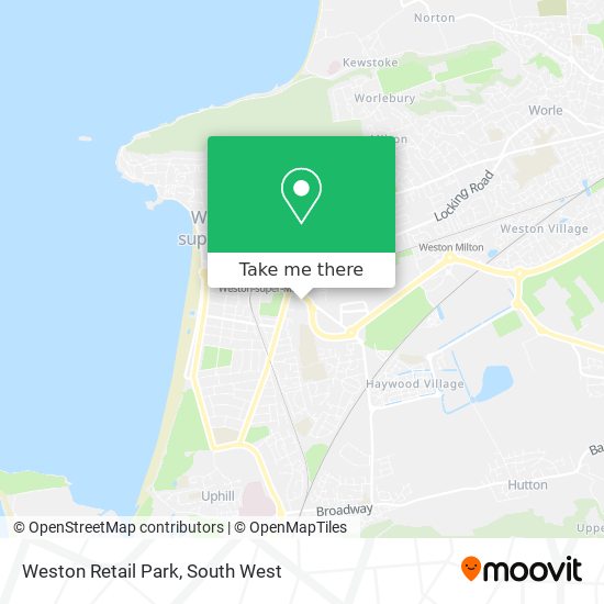 Weston Retail Park map