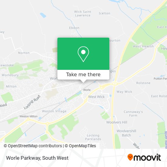Worle Parkway map