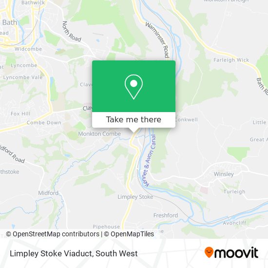 Limpley Stoke Viaduct map