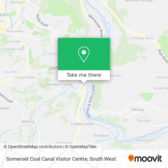 Somerset Coal Canal Visitor Centre map