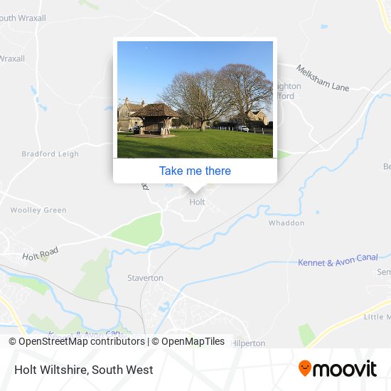 Holt Wiltshire map