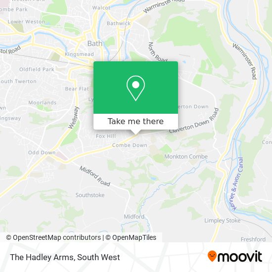 The Hadley Arms map