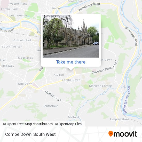 Combe Down Bath Map How To Get To Combe Down In Bath And North East Somerset By Bus Or Train?