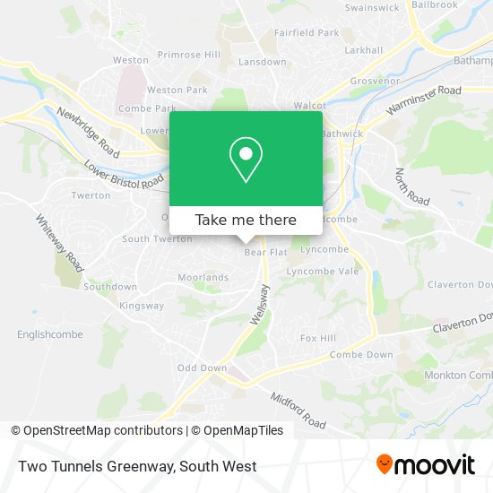 Two Tunnels Greenway map