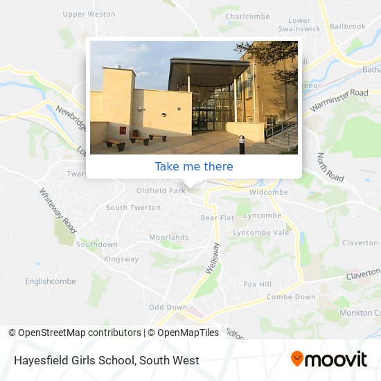 Hayesfield Girls School map