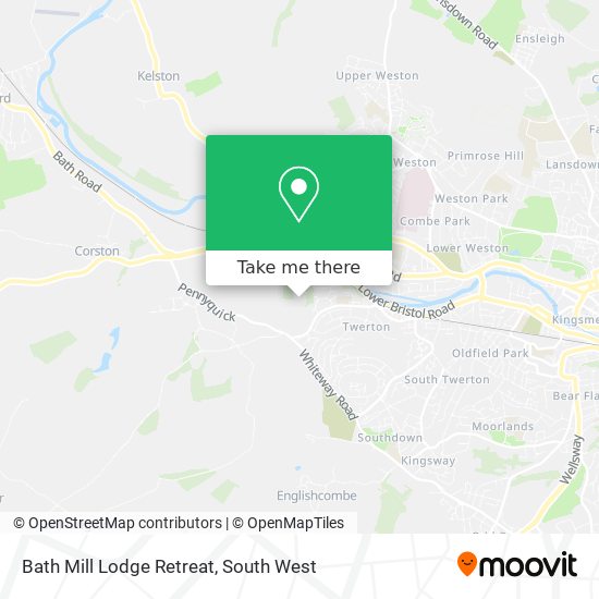 Bath Mill Lodge Retreat map