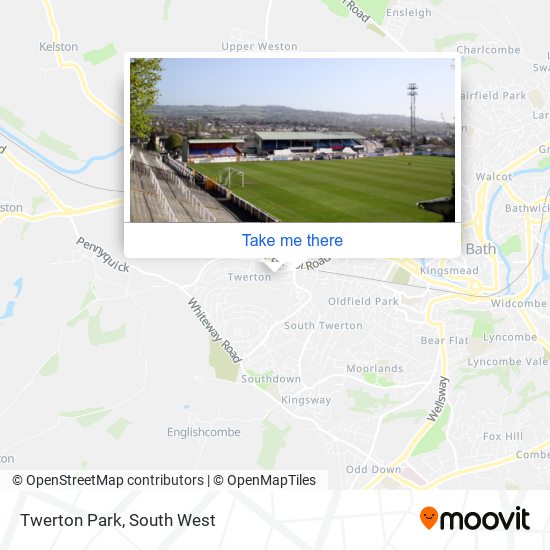 Twerton Park map