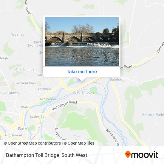 Bathampton Toll Bridge map