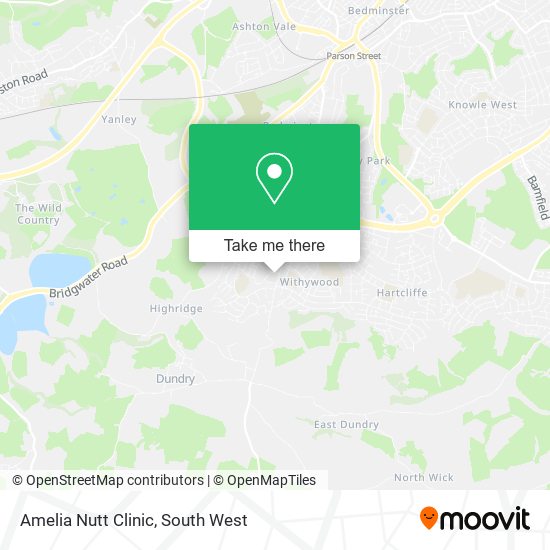 Amelia Nutt Clinic map