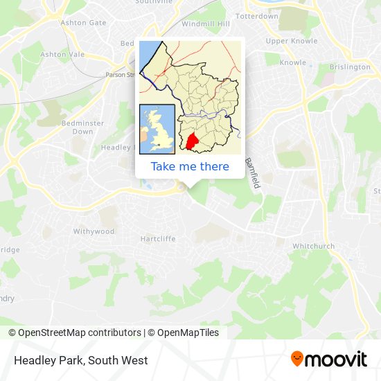 Headley Park map