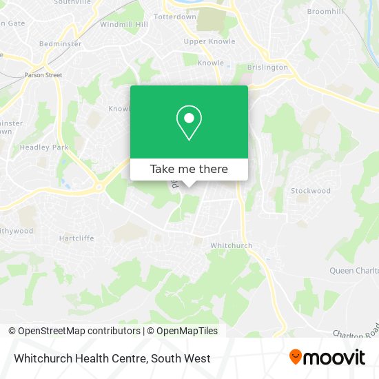 Whitchurch Health Centre map