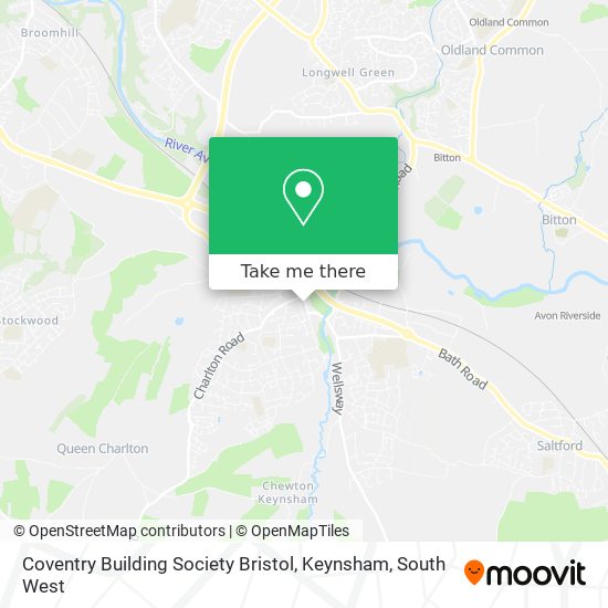 Coventry Building Society Bristol, Keynsham map