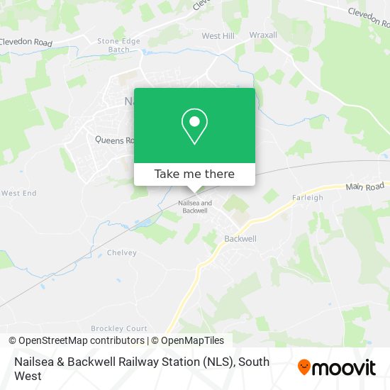 Nailsea & Backwell Railway Station (NLS) map