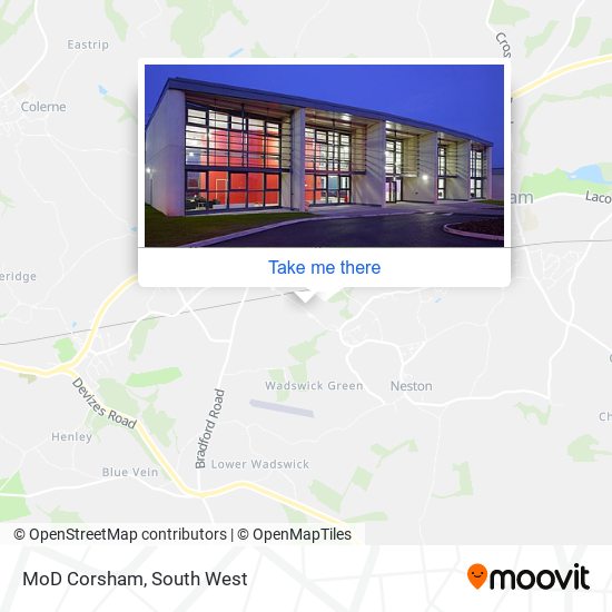 MoD Corsham map