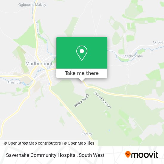 Savernake Community Hospital map