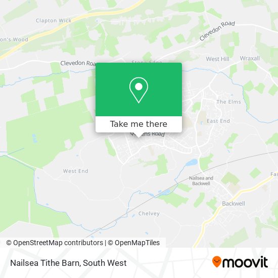 Nailsea Tithe Barn map