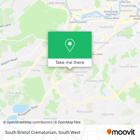 South Bristol Crematorium map