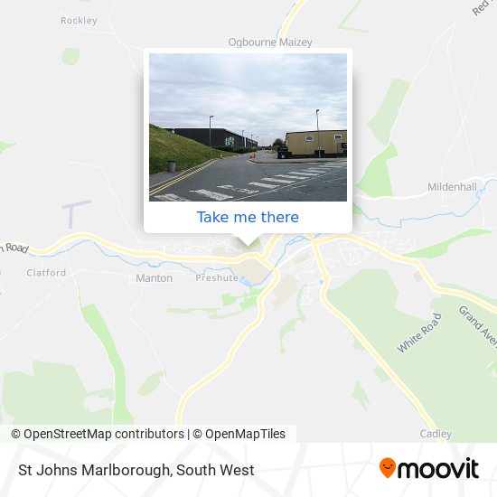 St Johns Marlborough map