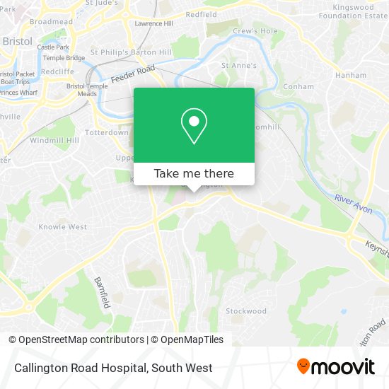 Callington Road Hospital map