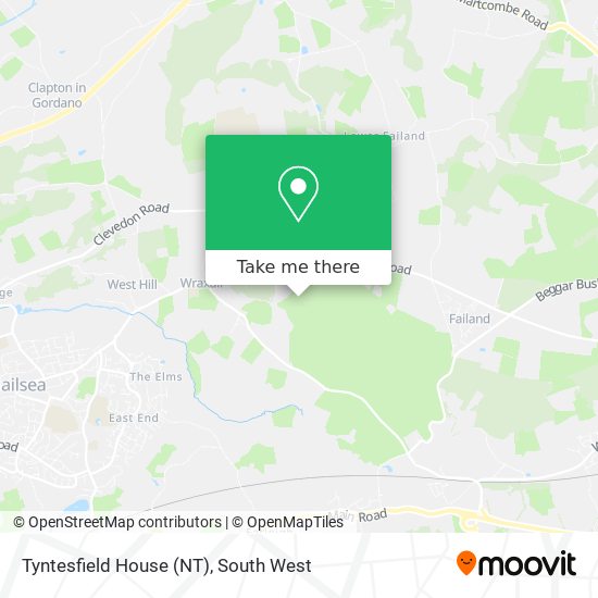 Tyntesfield House (NT) map
