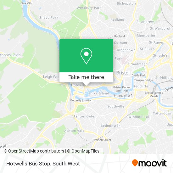 Hotwells Bus Stop map