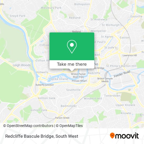 Redcliffe Bascule Bridge map