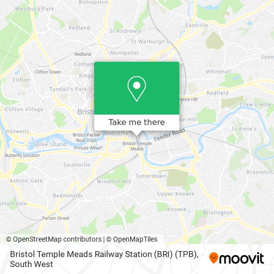 Bristol Temple Meads Railway Station (BRI) (TPB) map