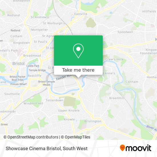 Showcase Cinema Bristol map