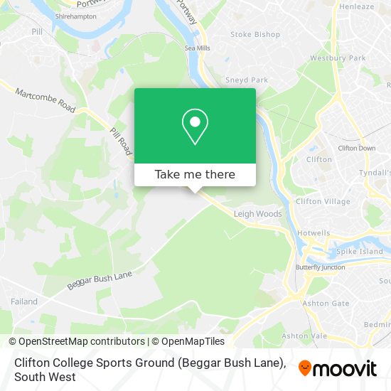 Clifton College Sports Ground (Beggar Bush Lane) map