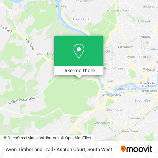 Avon Timberland Trail - Ashton Court map